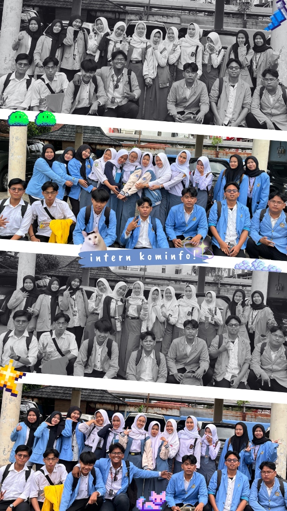 Diskominfo Palembang - Intern Kominfo Retro Y2K Sticker Collage