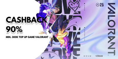 Valorant - Clove Top-Up Cashback Promo Banner